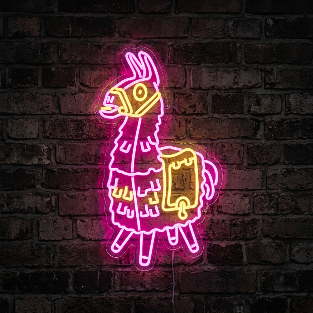 Fortnite Llama Neon Sign LED Light