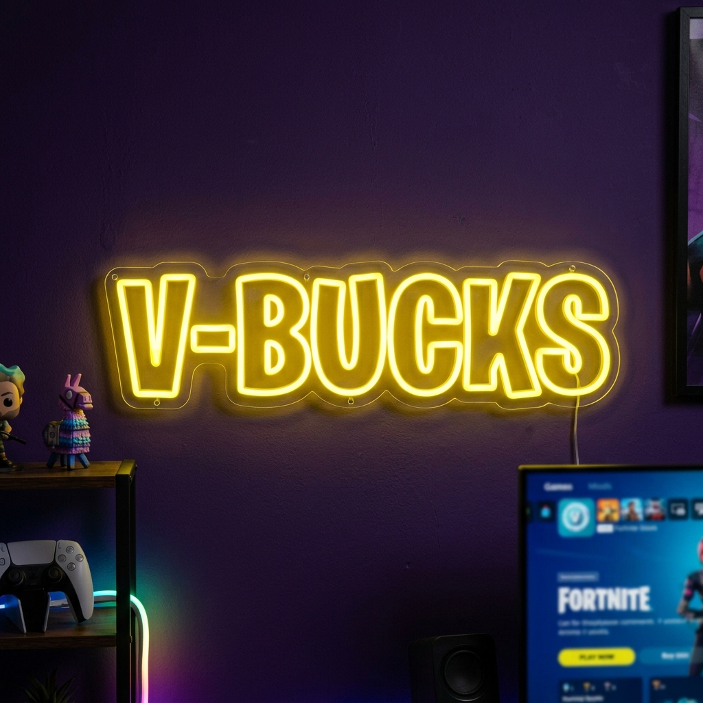 V-Bucks Neon Sign